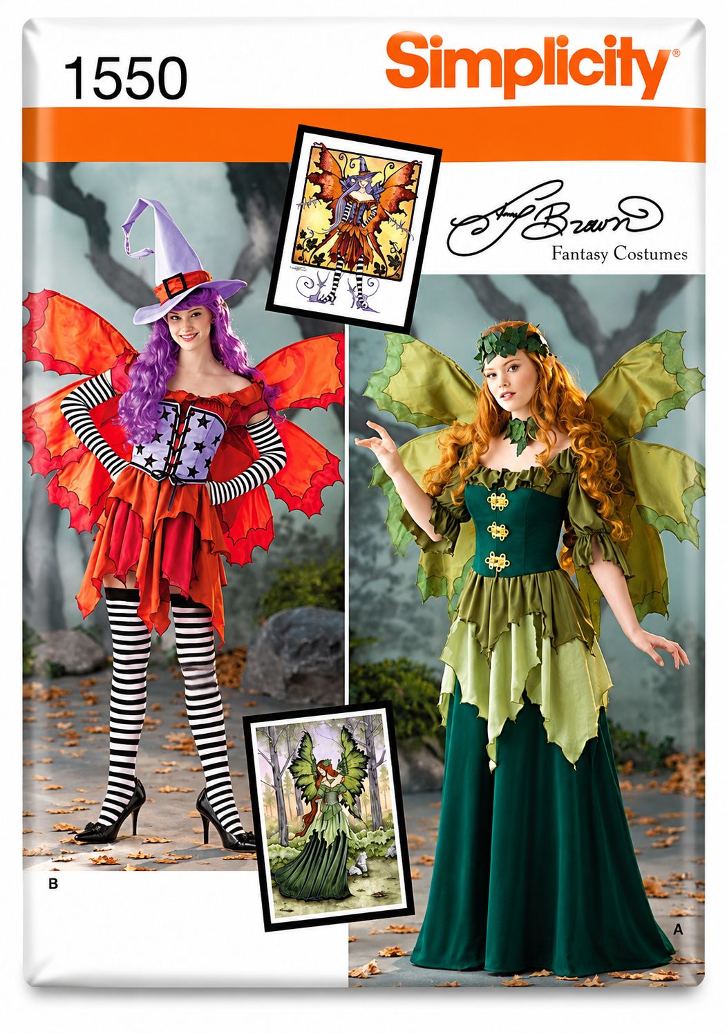 Simplicity 1550 – Fantasy- och älvdräkt dam – storlek 32–40