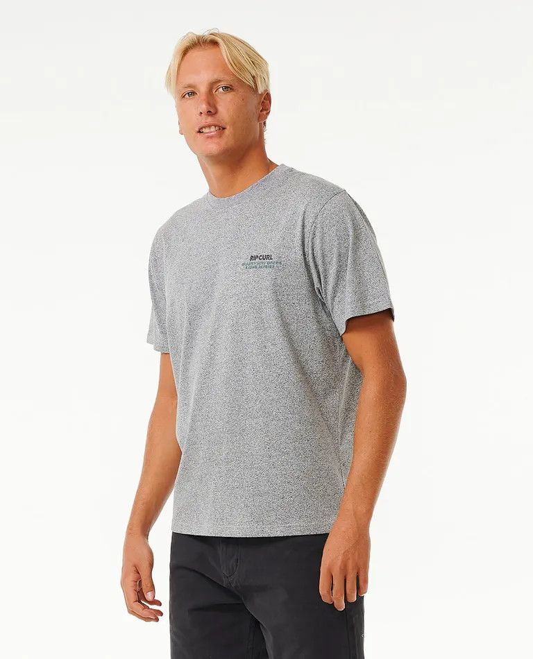 Rip Curl Easy Embroid Tee, Size: S, Color: Grey Marle