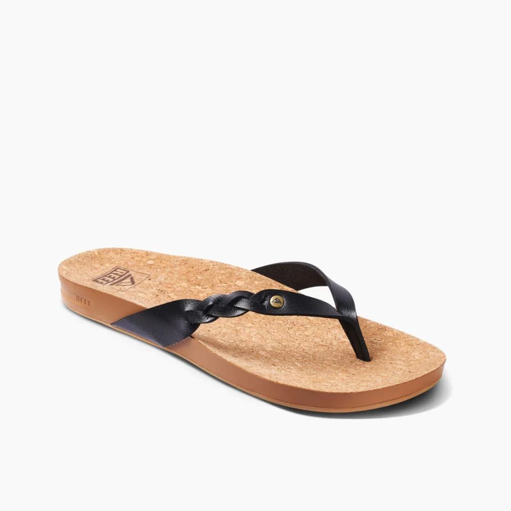 Reef Cushion Court Twist, Size: 8, Color: Black