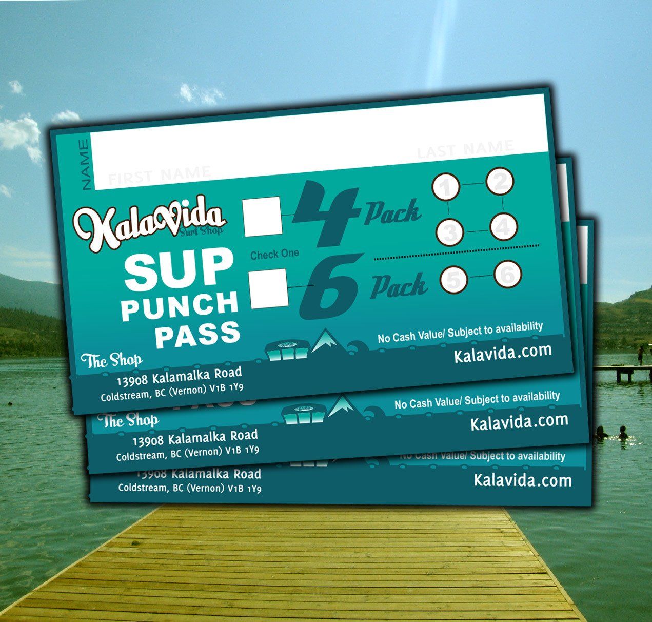 Rental Punch Card - 4 pack