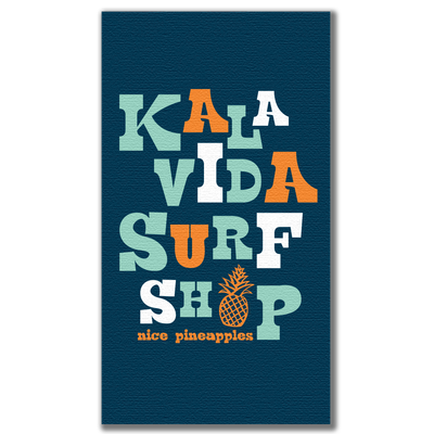 Kalavida Pineapples Beach Towel