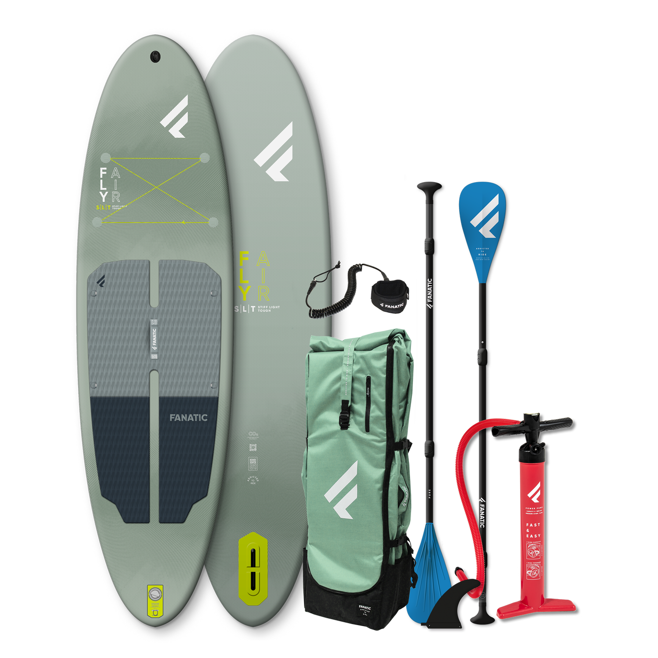 Fanatic, Fly Air SLT Package 10&#39;4 x 33&quot; Grey/Green
