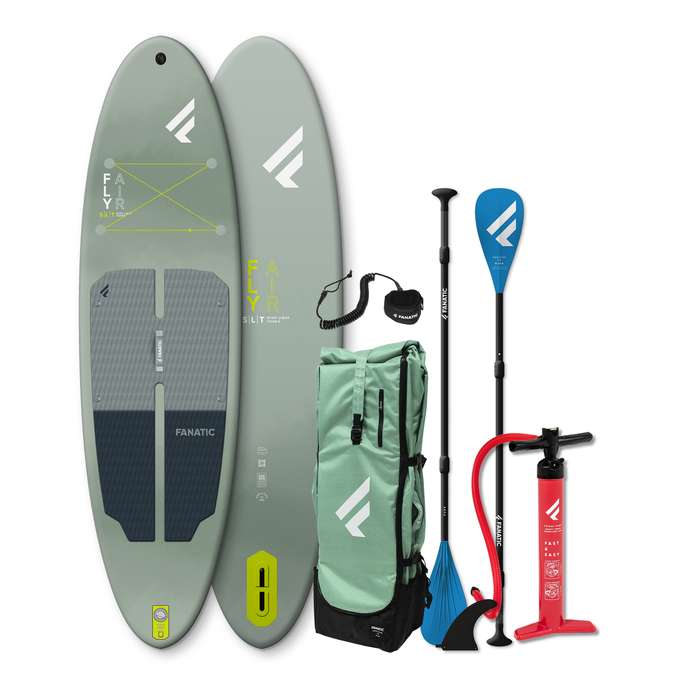 Fanatic, Fly Air SLT Package 10&#39;8 x 34&quot; Grey/Green