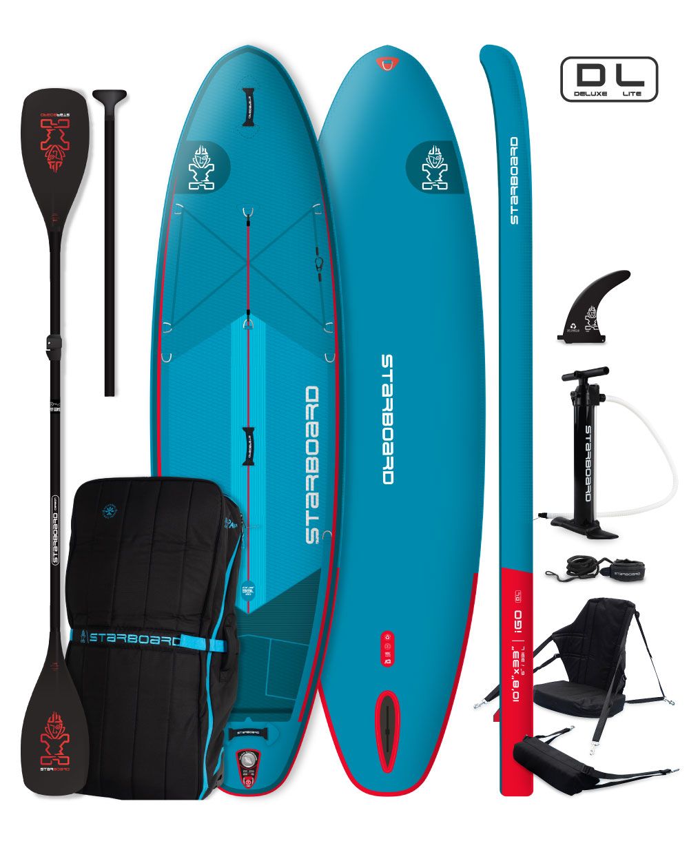 Starboard, iGO Deluxe Lite, Kayak Set 10&#39;8 x 33&quot;