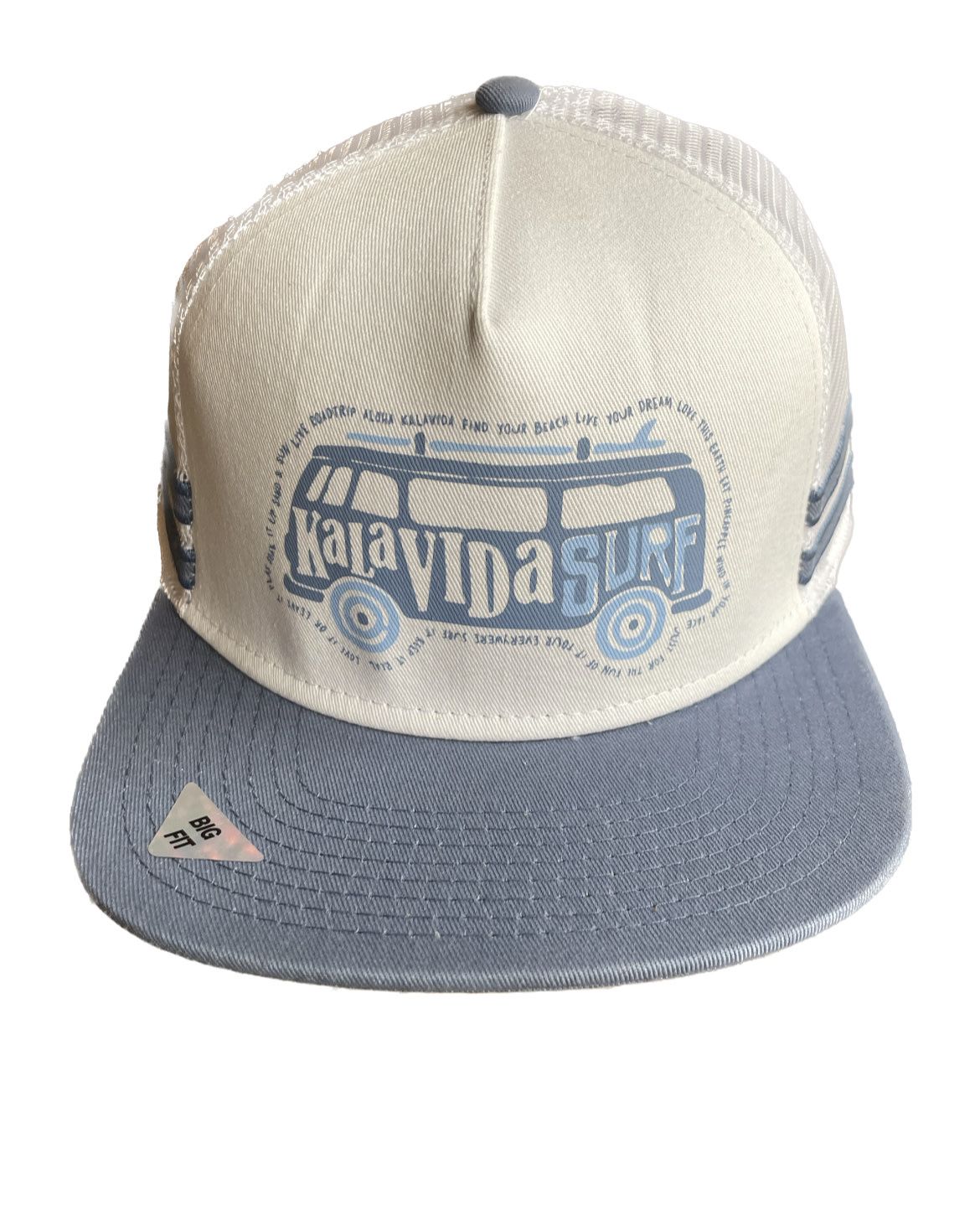 Kalavida VW Van Trucker Hat, Size: Big Fit, Color: Denim