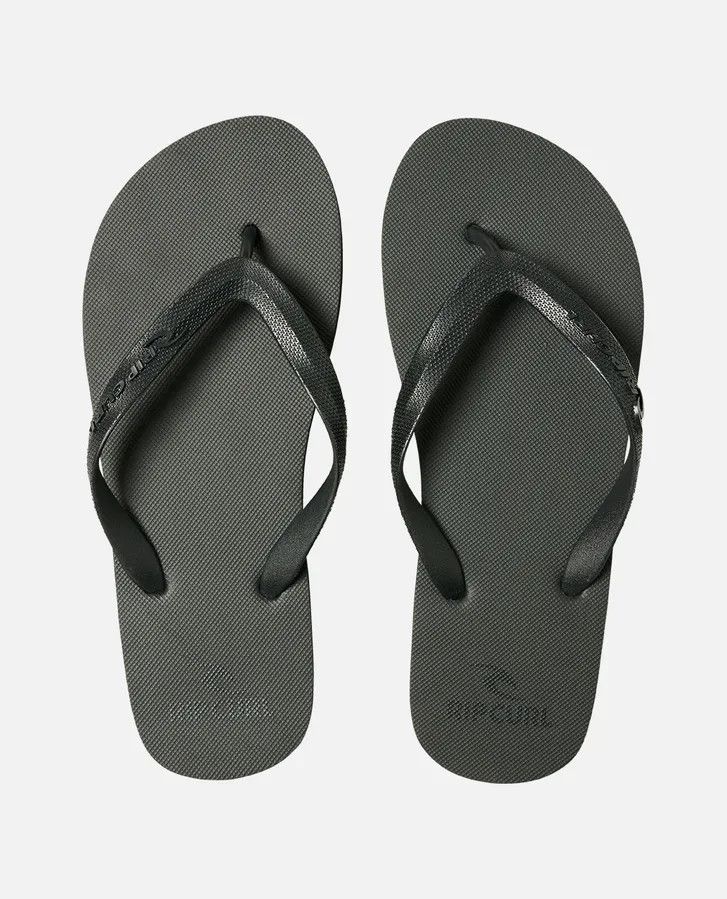Rip Curl Brand Logo Bloom Open Toe Flip Flops, Size: 9, Color: Black