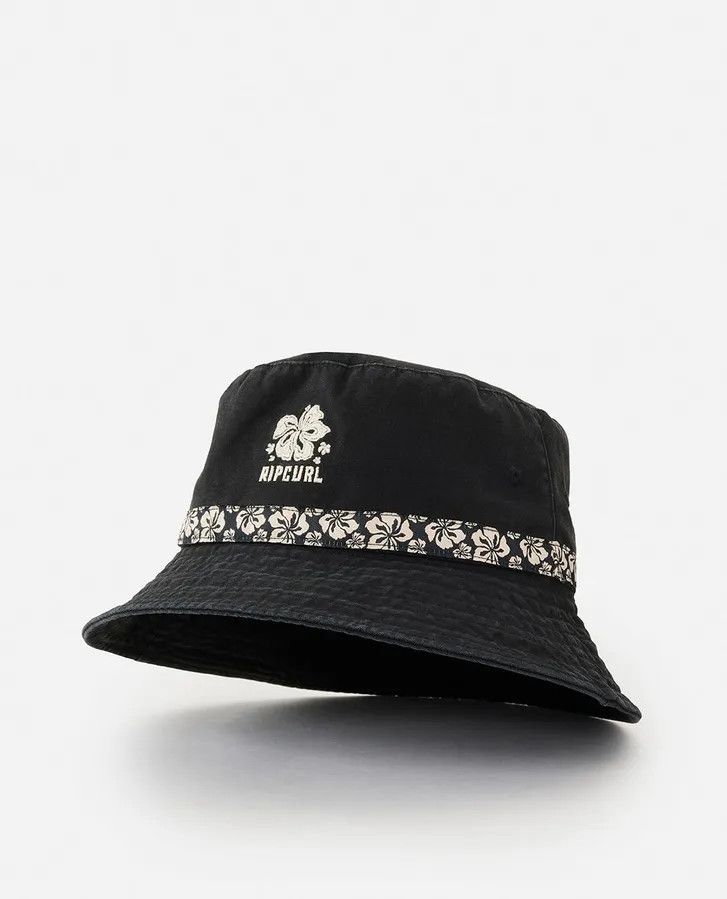 Rip Curl Mixed Graphic Bucket Hat, Size: S, Color: Washed Black
