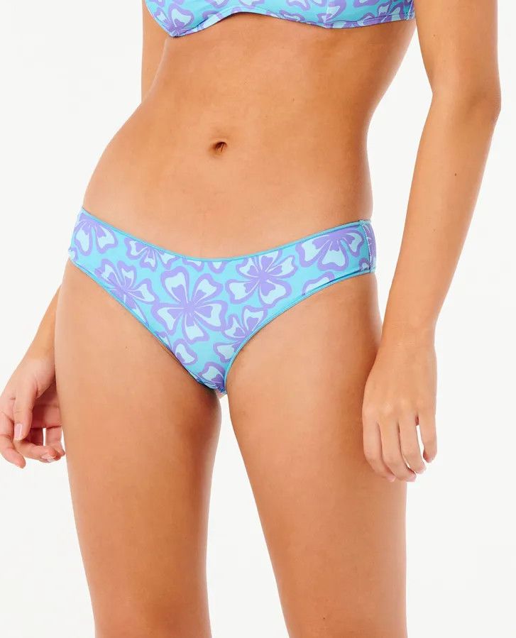 Rip Curl Neon Isles Cheeky Hipster Bikini Bottom, Size: S, Color: Blue
