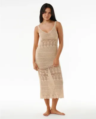 Rip Curl Sea of Dreams Crochet Maxi Dress