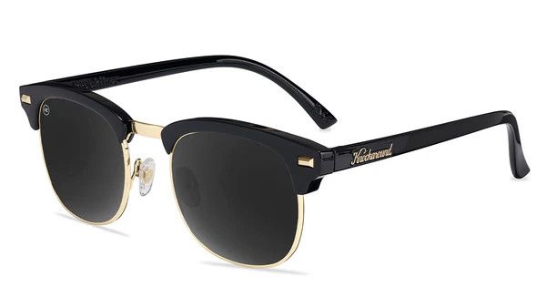 Knockaround Brooklines, Color: Glossy Black &amp; Gold