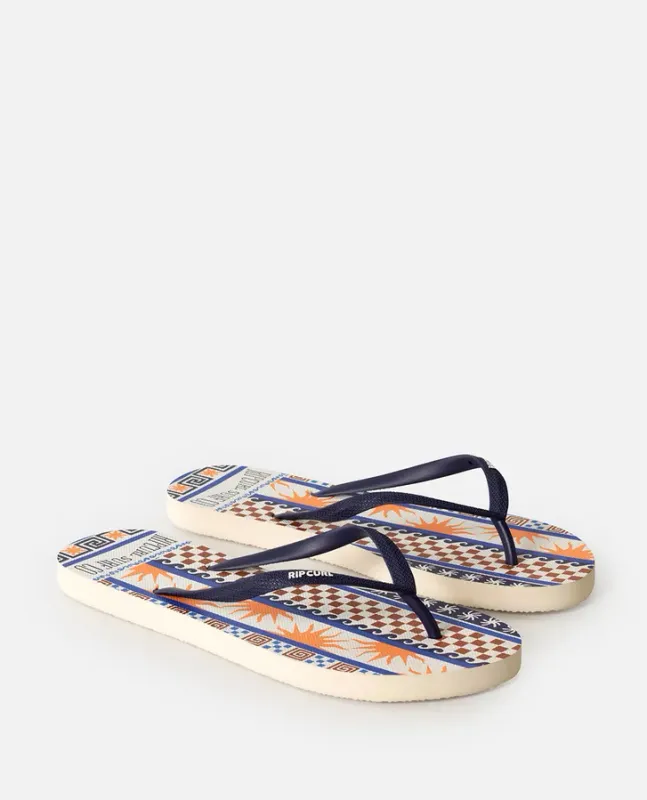 Rip Curl Mixed Bloom Open Toe Flip Flops