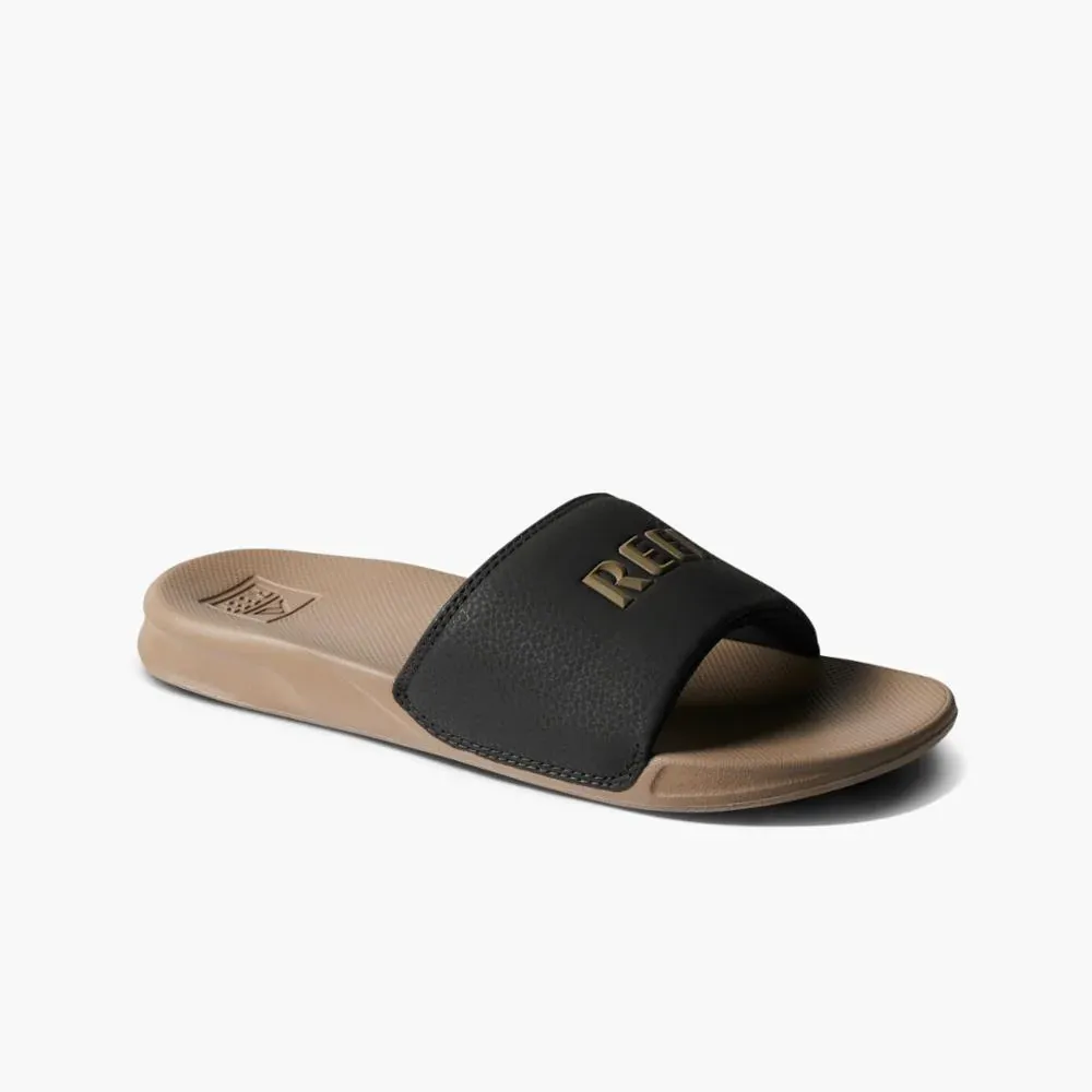 Reef One Slide, Size: 9, Color: Black/ Fossil