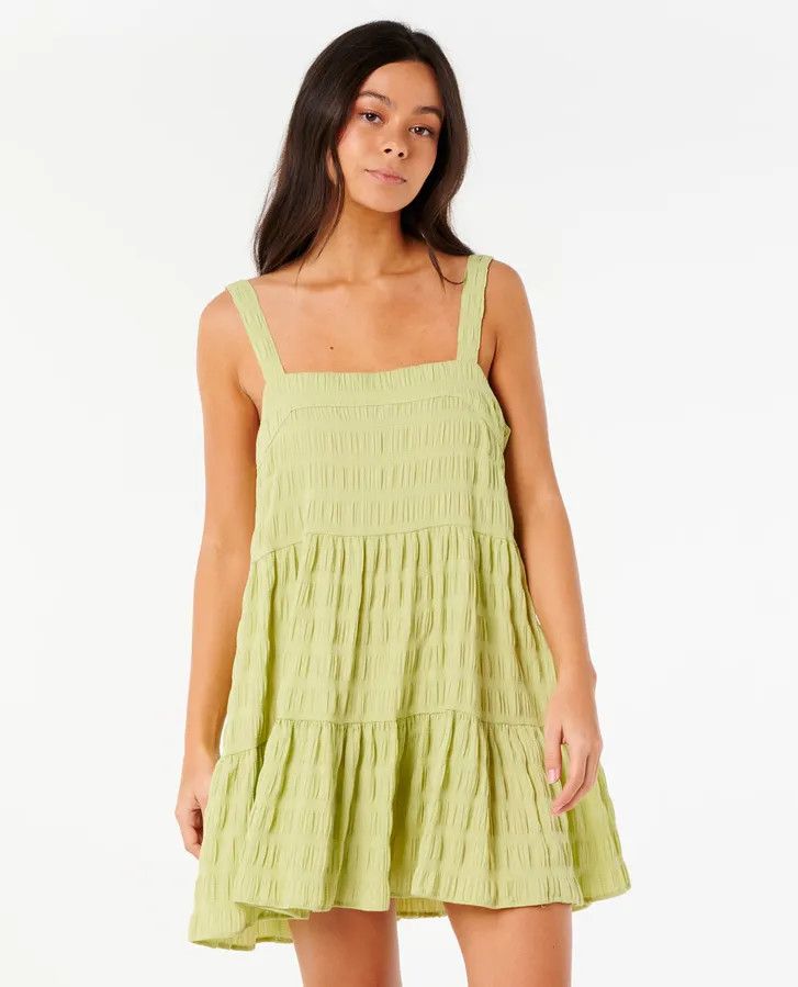 Rip Curl, Cala Nights Seersucker Mini, Color: Sage, Size: S