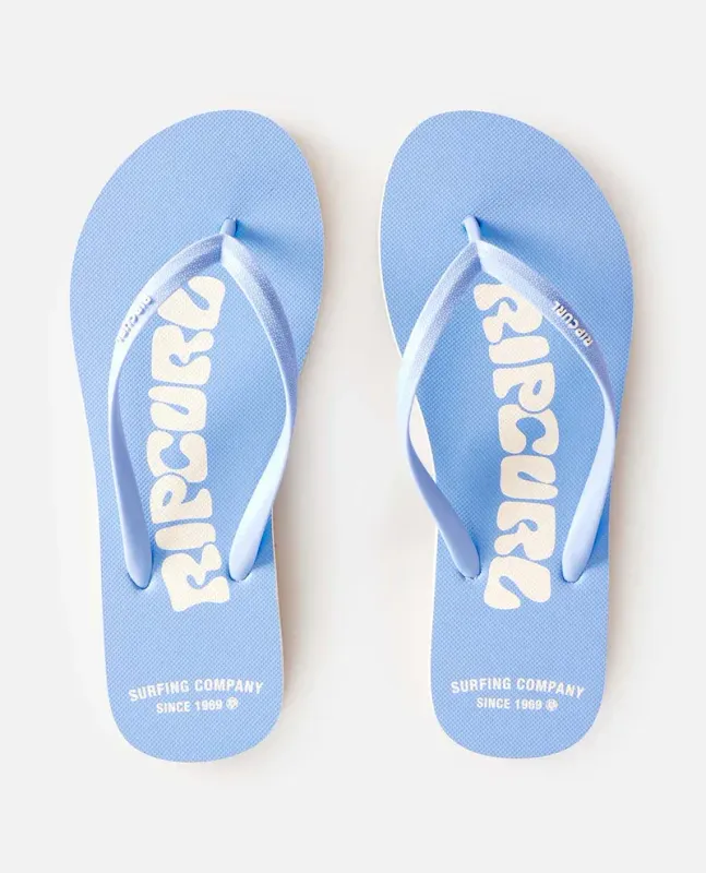 Rip Curl Icons of Surf Bloom Open Toe Flip Flops