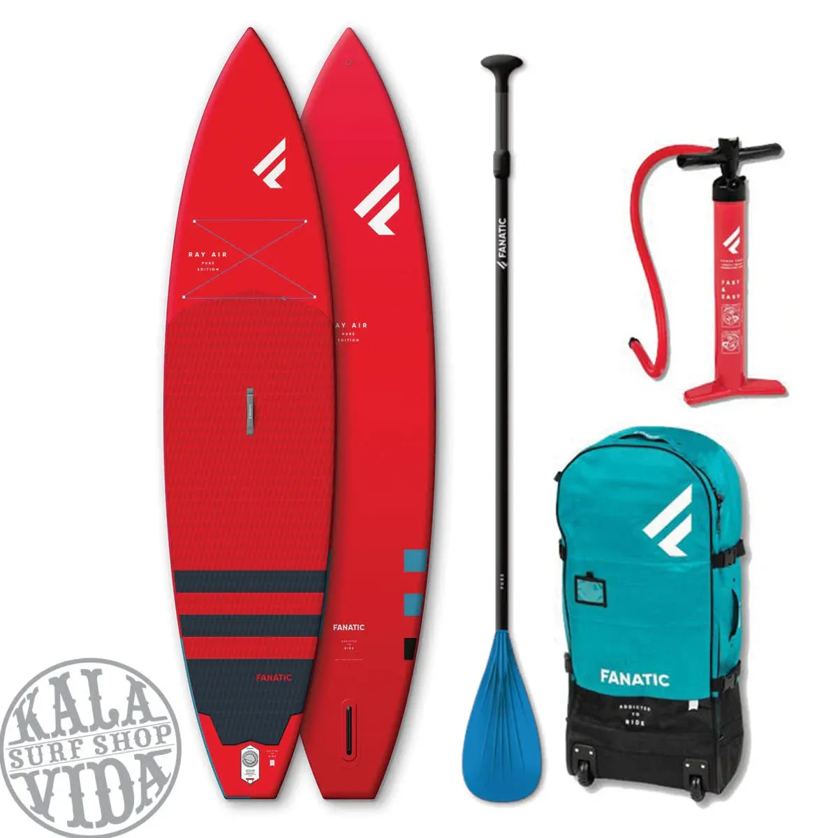 Fanatic, Ray Air Pure Package, Color: Red, Size: 11'6 x 31"