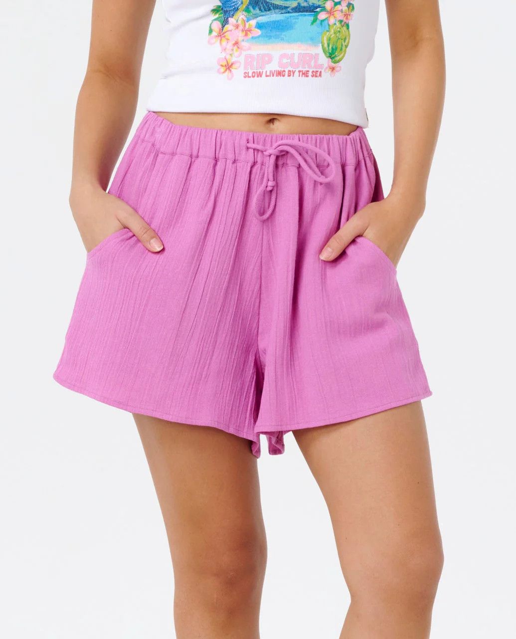 Rip Curl, Premium Surf Holiday Short, Color: Purple Pink, Size: XS