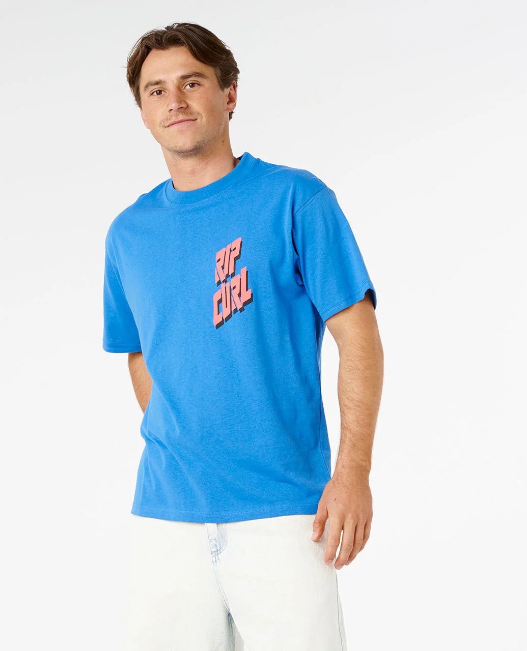 Rip Curl, Liquid Trips Slant Tee, Color: Royal Blue, Size: S