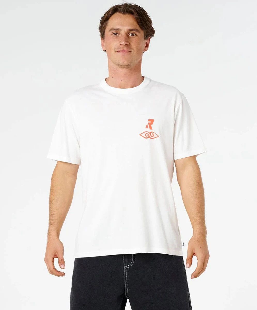 Rip Curl, Liquid Trips Destroy Tee, Color: Bone, Size: S