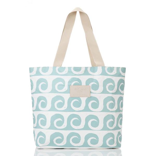 Aloha, Day Tripper Tote Bag, Color: Party Wave/ Low Tide