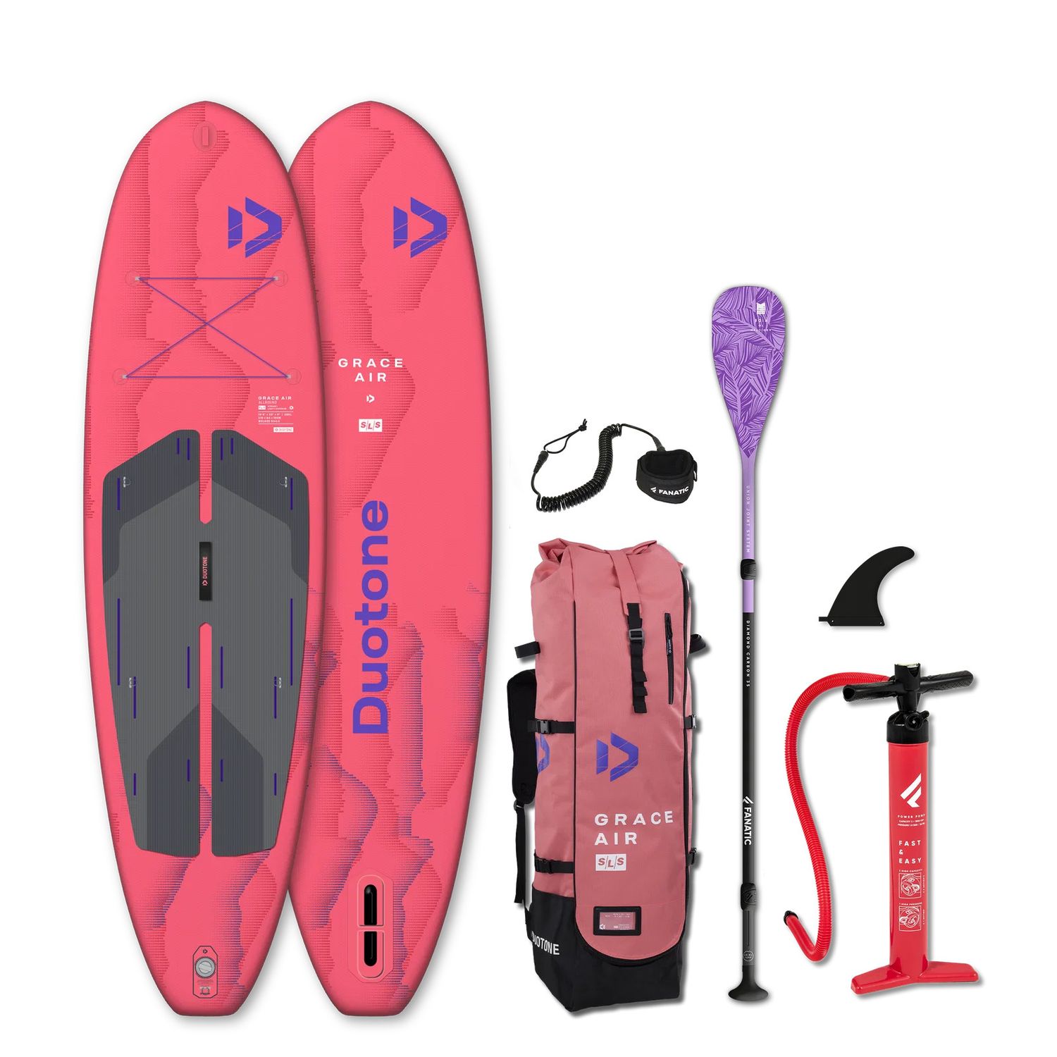 Duotone, Grace Air SLS Package, Color: Rose Red, Size: 10'4 x 33"
