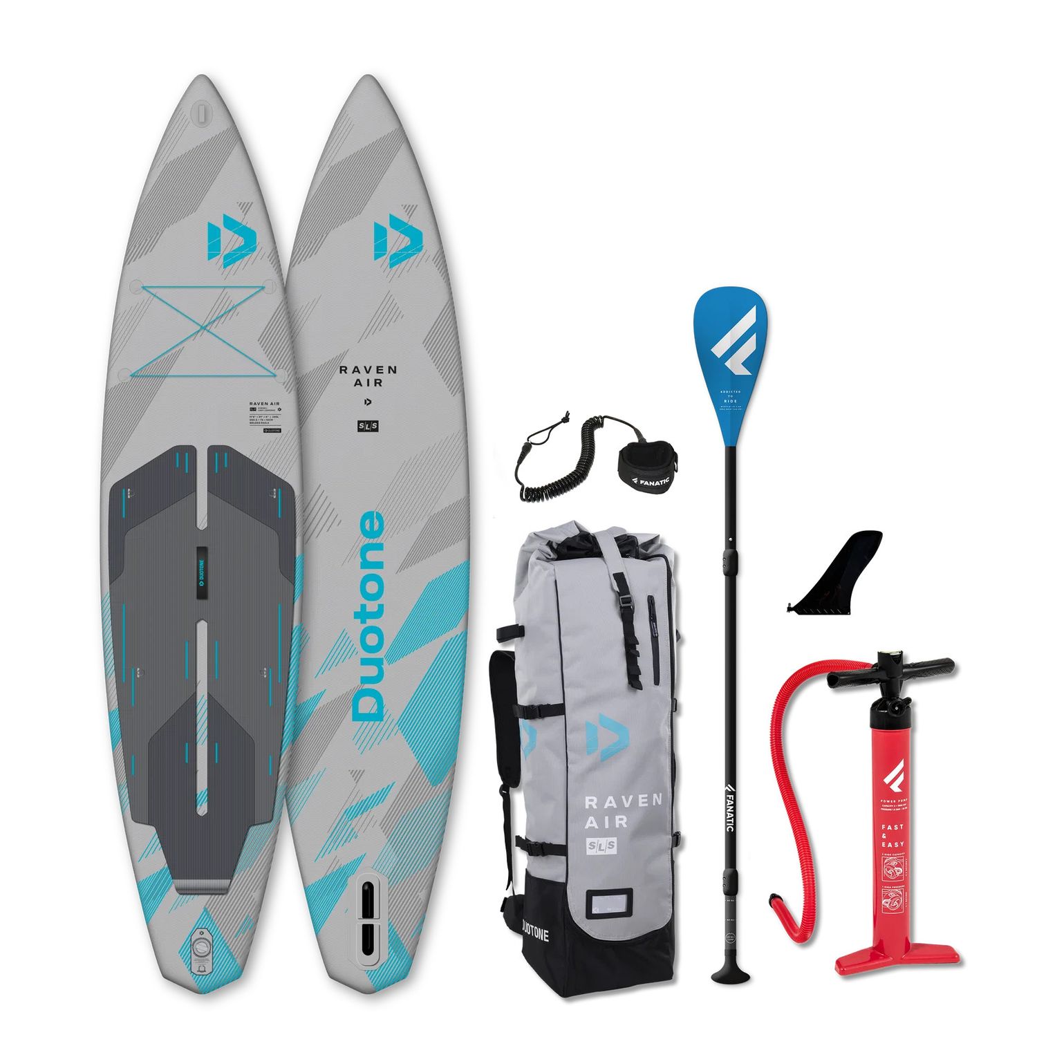Duotone, Raven Air SLS Package, Color: Light Grey, Size: 11'6 x 31"