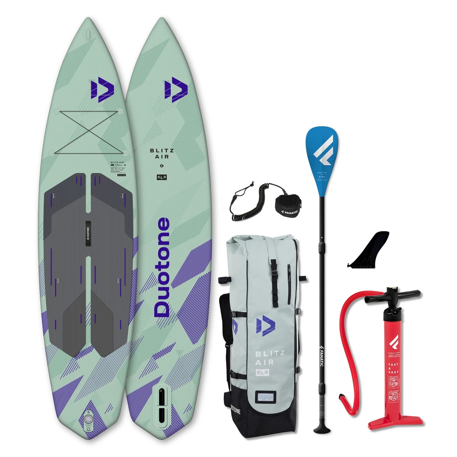 Duotone, Blitz Air SLS Package, Color: Pale Green, Size: 11'2 x 32"