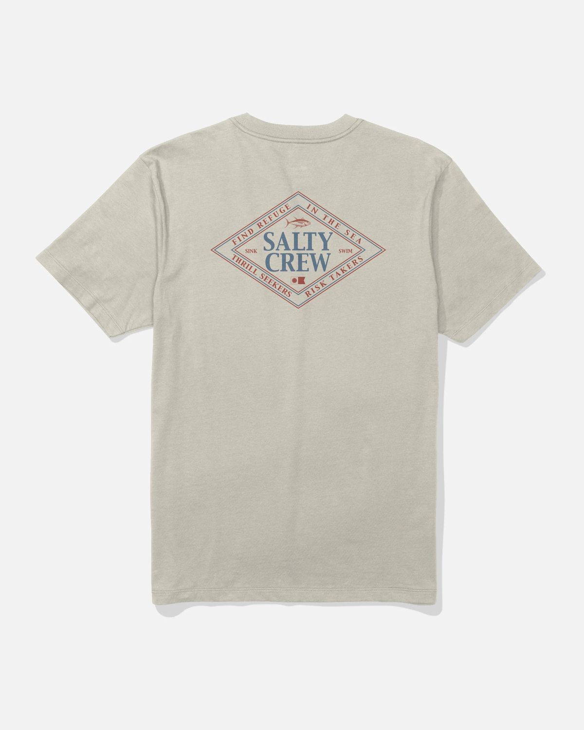 Salty Crew, Iconic Tee, Color: Bone, Size: S