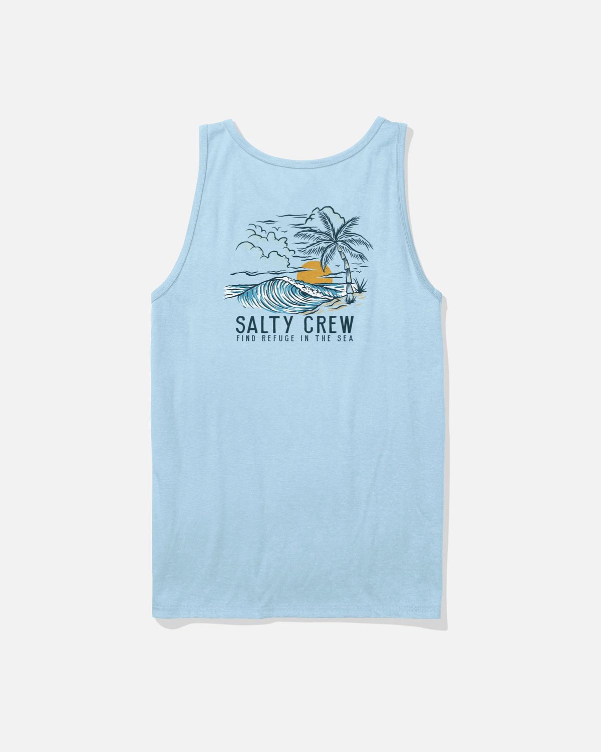 Salty Crew, Day Off Tank, Color: Clear Sky, Size: S