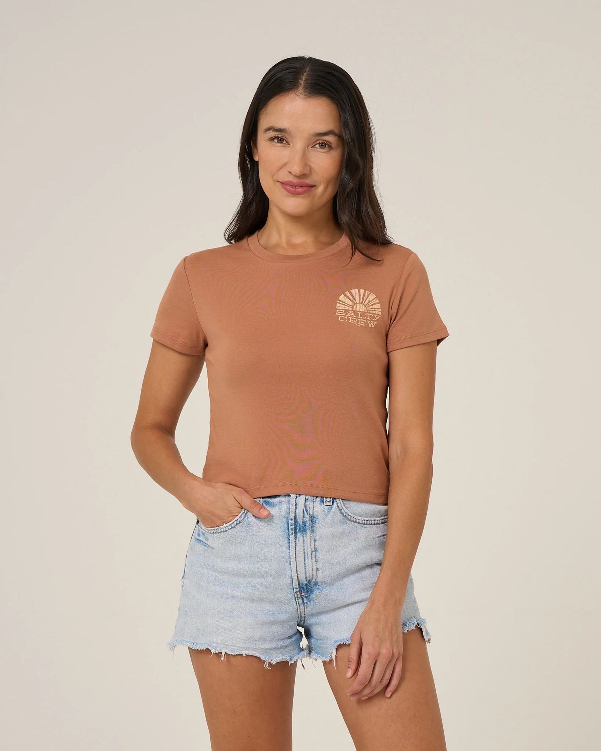 Salty Crew, Sunshine Baby, Color: Mocha, Size: XS