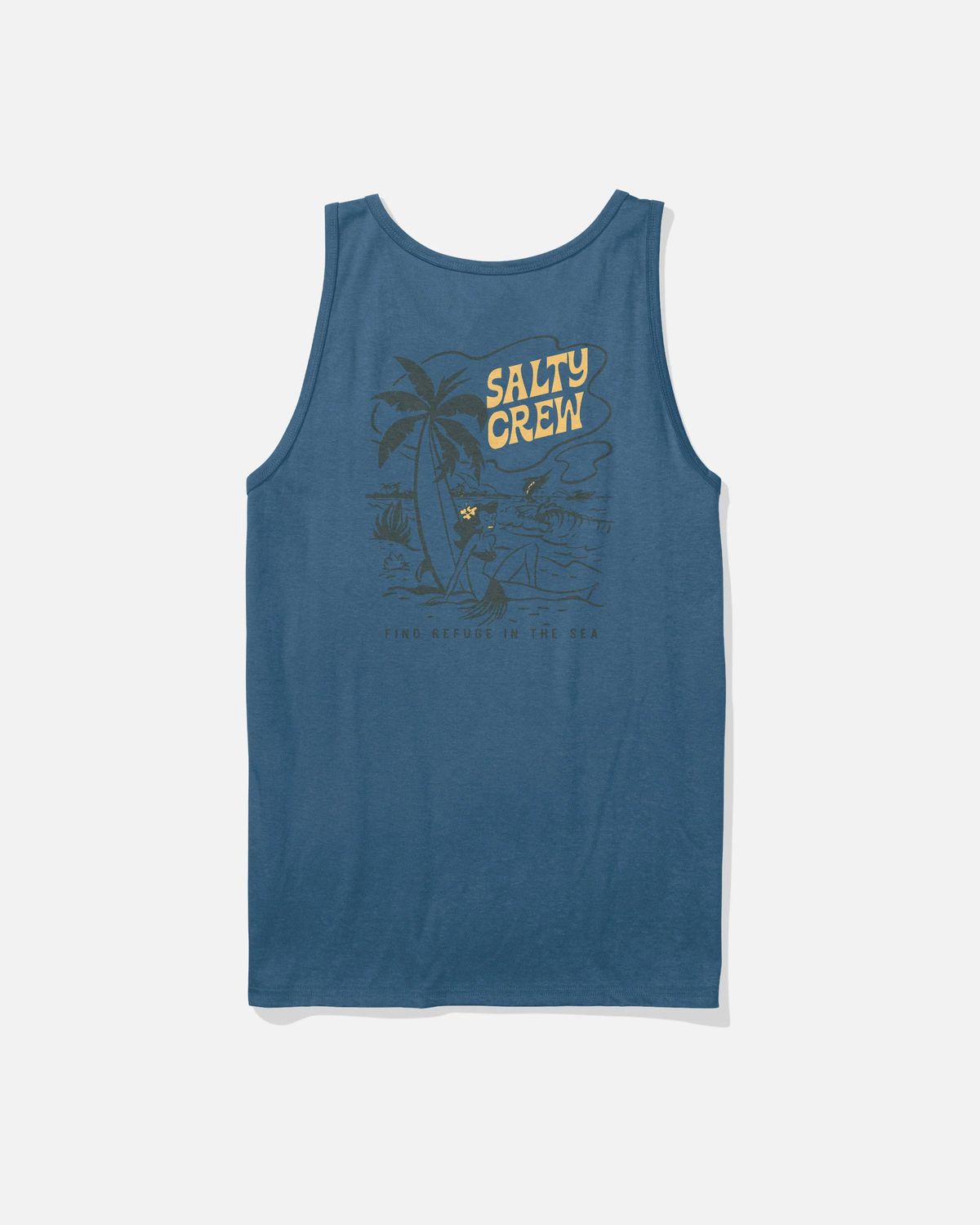 Salty Crew, Lounge Tank, Color: Slate, Size: S