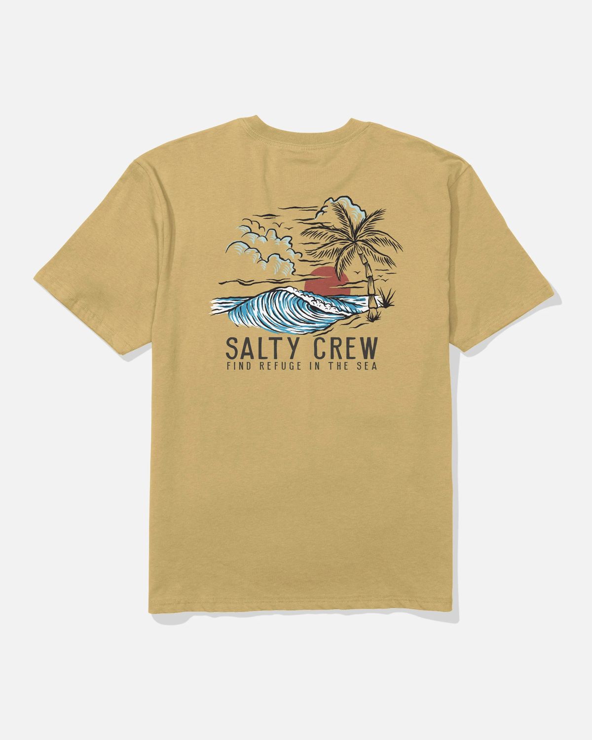 Salty Crew, Day Off Classic Tee, Color: Mineral Yellow, Size: S
