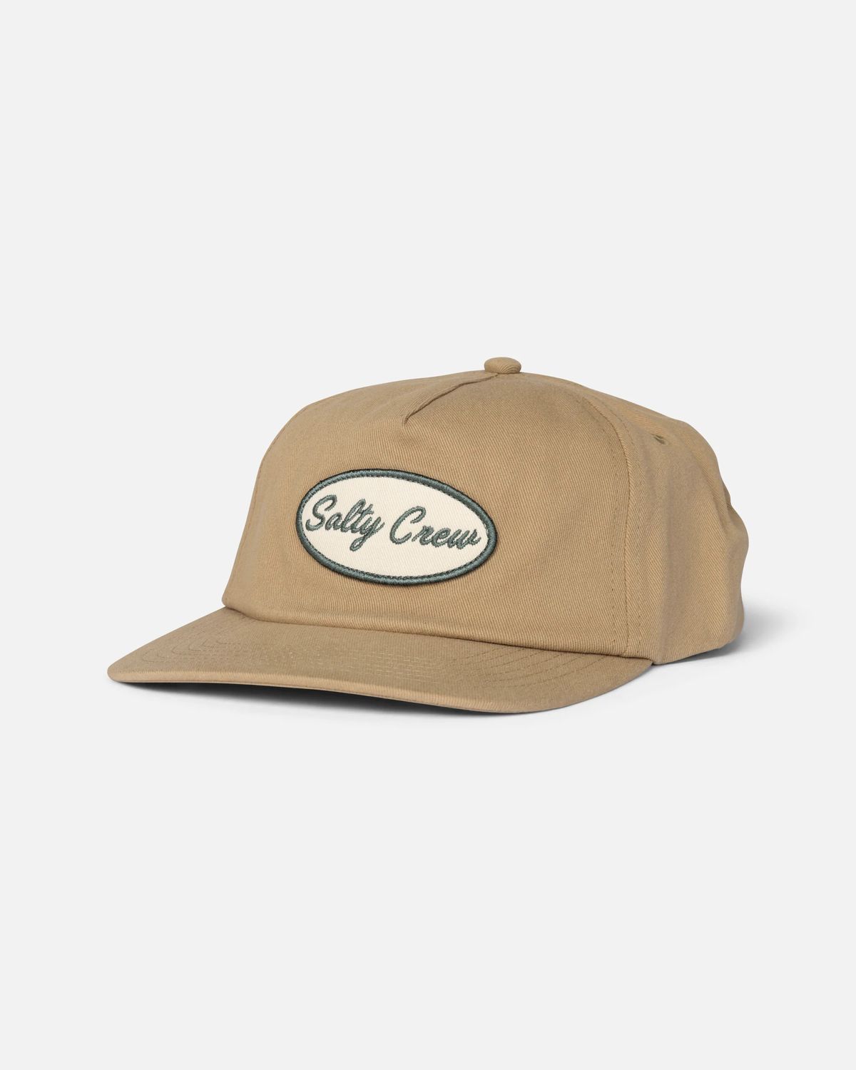 Salty Crew, Shop Script Snapback, Color: Natural