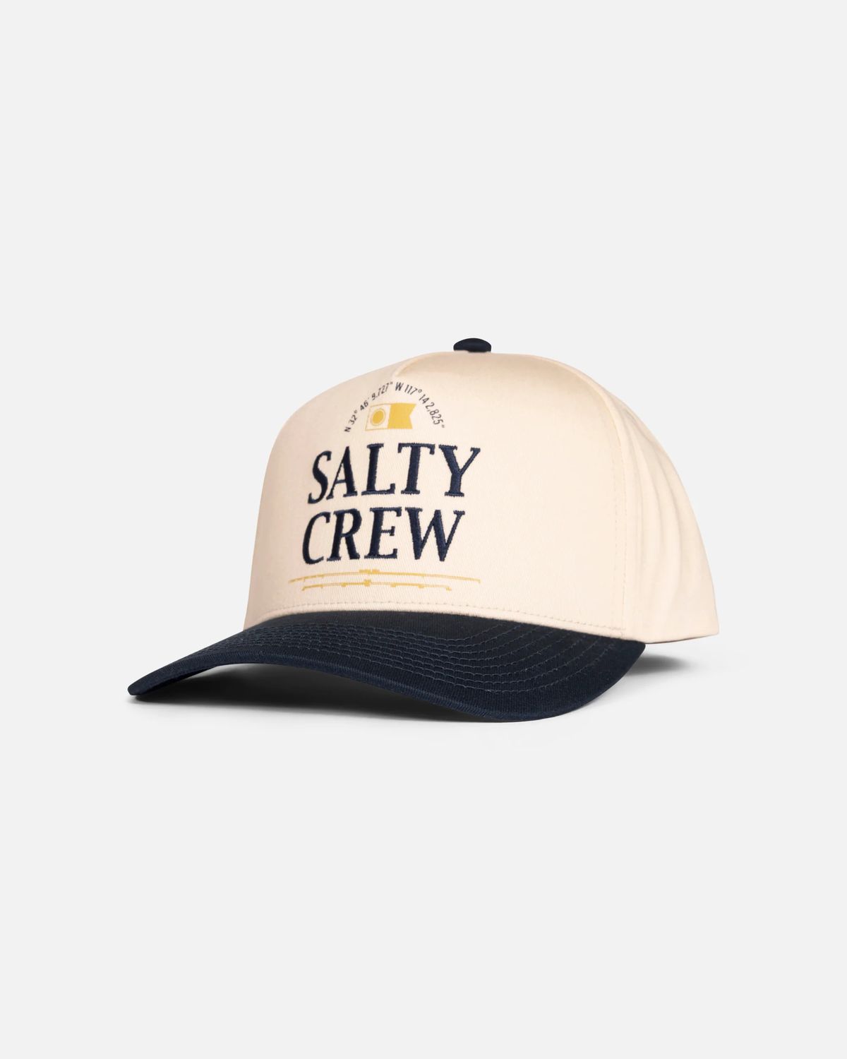 Salty Crew, Coordinates Snapback, Color: Off White/ Navy