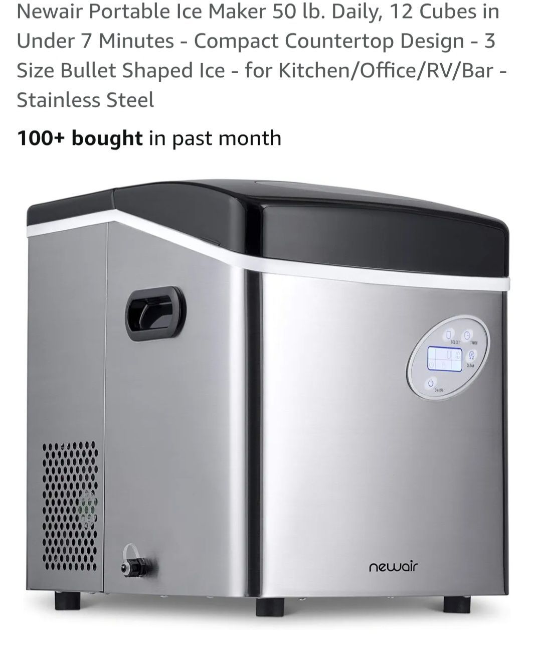 Newair Portable Ice Maker 50LB