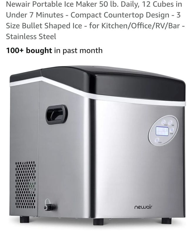 Newair Portable Ice Maker 50LB