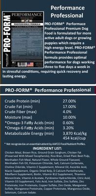 Pro-Form Performance Professional Premium Dog Food