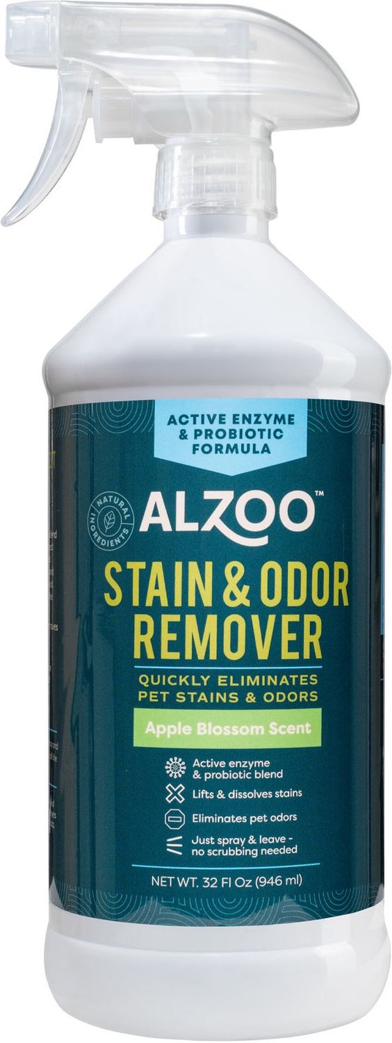 Alzoo Stain &amp; Odor Remover Apple Blossom 32oz