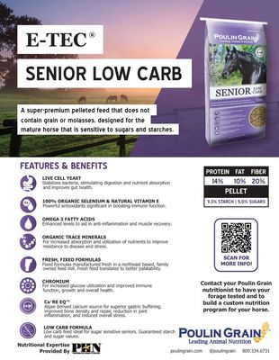 Etec Senior Low Carb