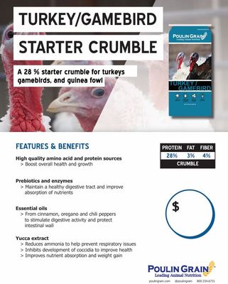 Turkey/Gamebird Starter Crumble 28%