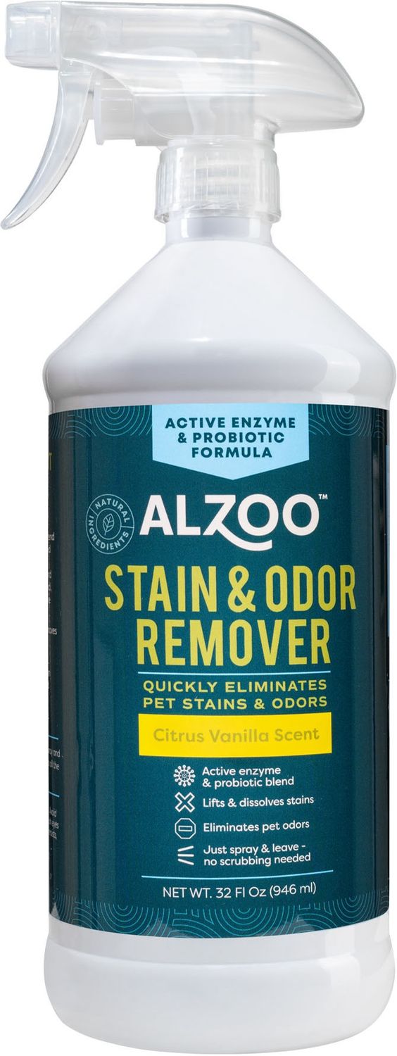 Alzoo Stain &amp; Odor Remover Citrus Vanilla 32oz