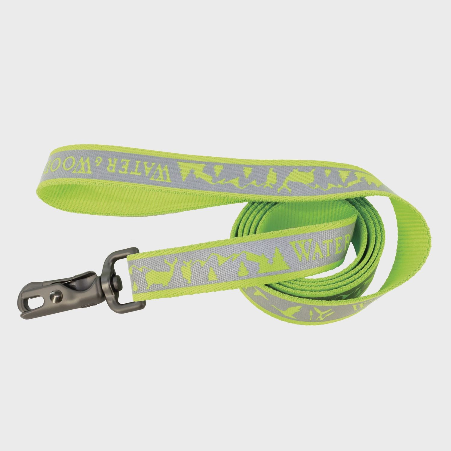 Water &amp; Woods Reflective Dog Leash, color: Neon Green