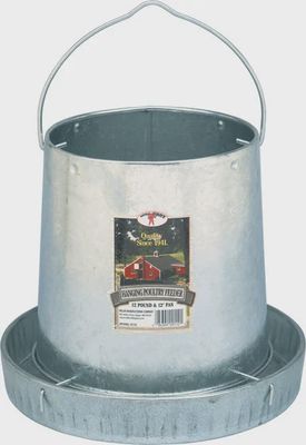 Hanging Poultry Feeder w/ Pan