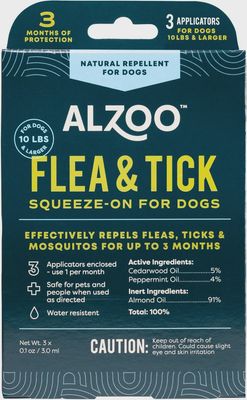 Alzoo Flea &amp; Tick Squeeze-On for Dogs