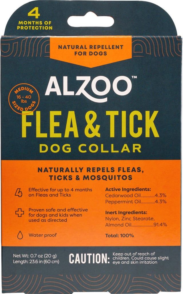 Alzoo Flea &amp; Tick Medium Dog Collar