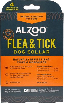 Alzoo Flea &amp; Tick Medium Dog Collar