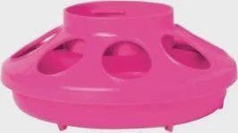 Poultry Feeder Base 1Qt, color: Hot Pink