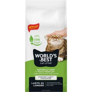 World's Best Cat Litter Comfort Care Unscented, Size: 8lbs