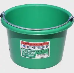 5 Qt Round Bucket, color: Green