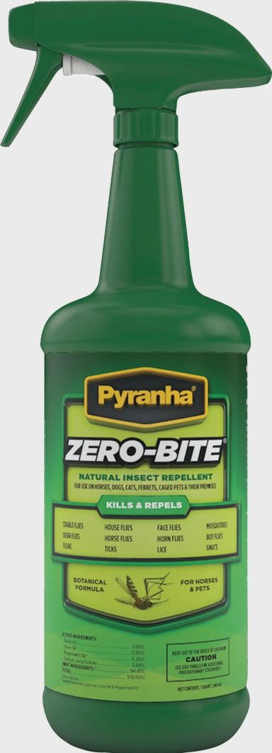 Pyranha Zero-Bite Natural Fly Spray, Size: 1Qt