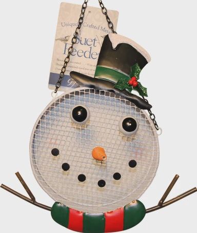 Mesh Bird Feeder, Look: Snowman